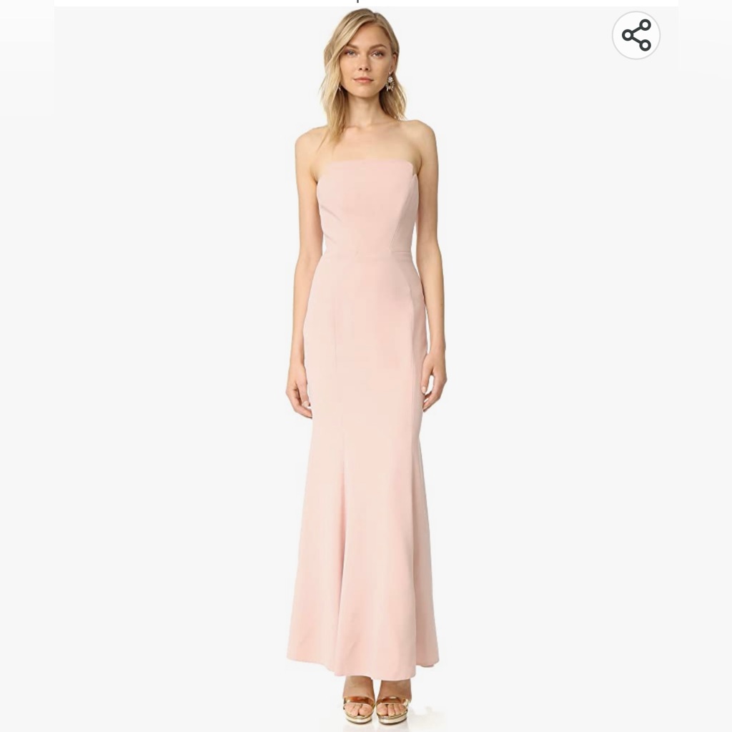 Jill Jill Stuart Women's Fitted Strapless Column Gown